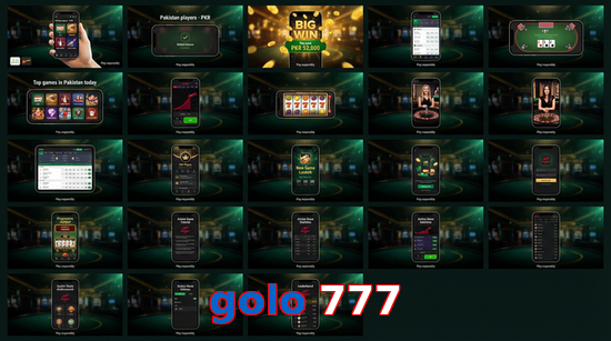 Main screen of Golo 777 bet page for PK players