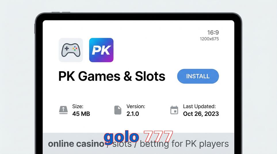 Game list for Golo 777 gameapk section